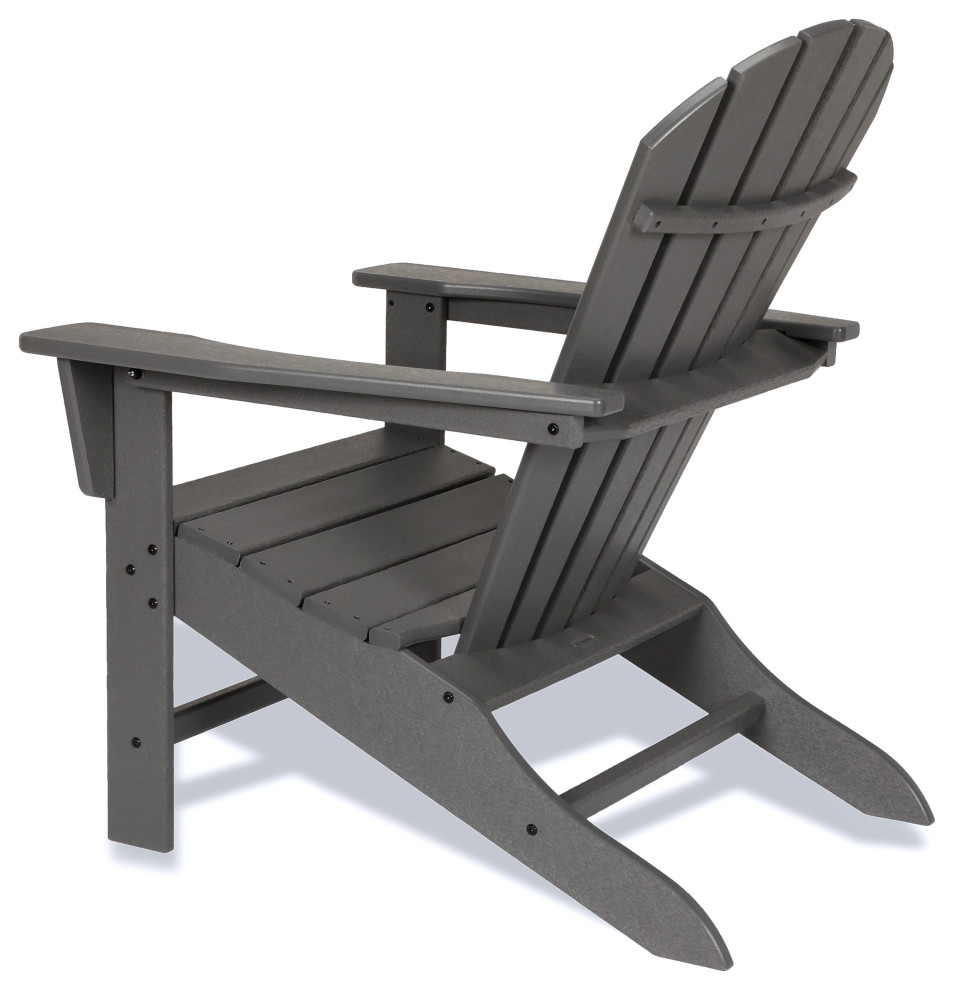 Polywood South Beach 4 Piece Adirondack Set   Beach Style   Adirondack Chairs   by POLYWOOD  Houzz