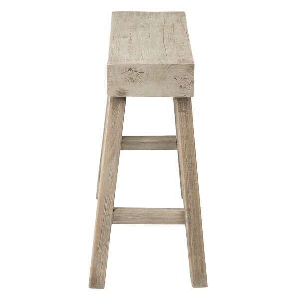 East At Main's Bennett Brown Rubberwood Stool