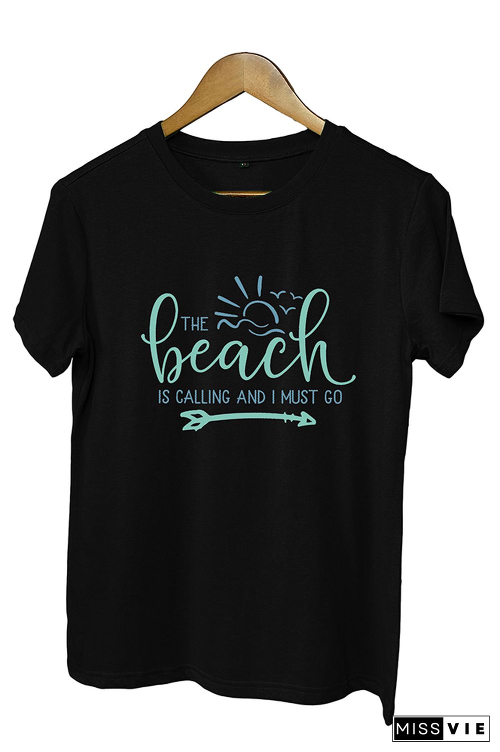 The Beach Is Calling And I Must Go Short Sleeve Graphic Tee Wholesale