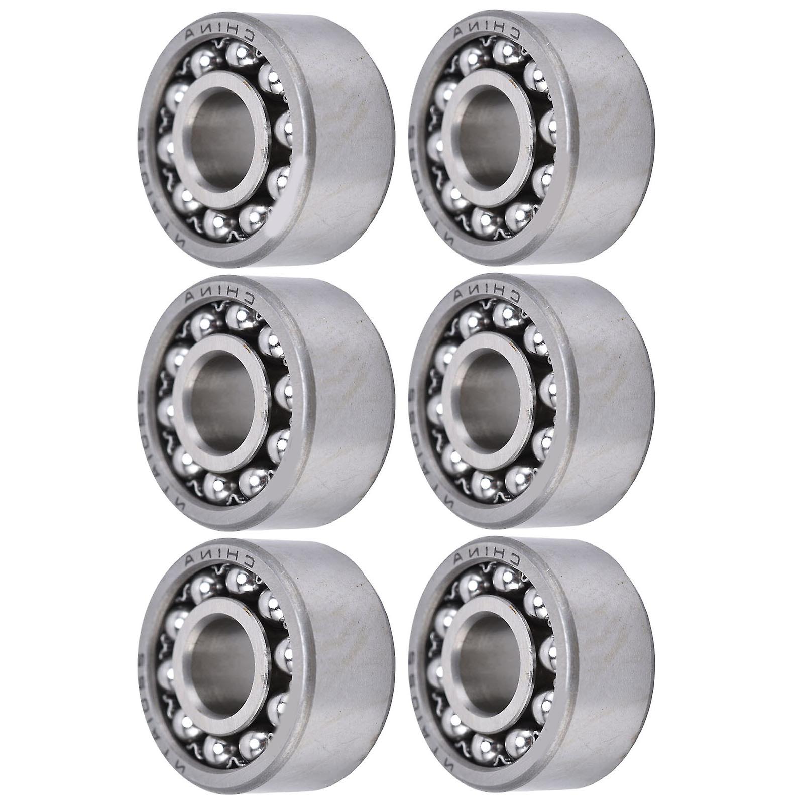 6pcs Self Aligning Ball Bearing Double Row Radial Contact Mechanical Equipment Accessories2201