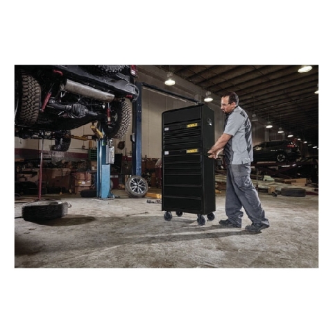 DeWALT DWST22760 Rolling Tool Cabinet， 10，330 cu-in， 26-1/2 in OAW， 40-1/2 in OAH， 18 in OAD， Steel， Black， 6-Drawer