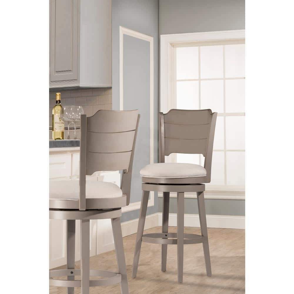 Hillsdale Furniture Clarion Distressed Gray Swivel Bar Stool 4541-830