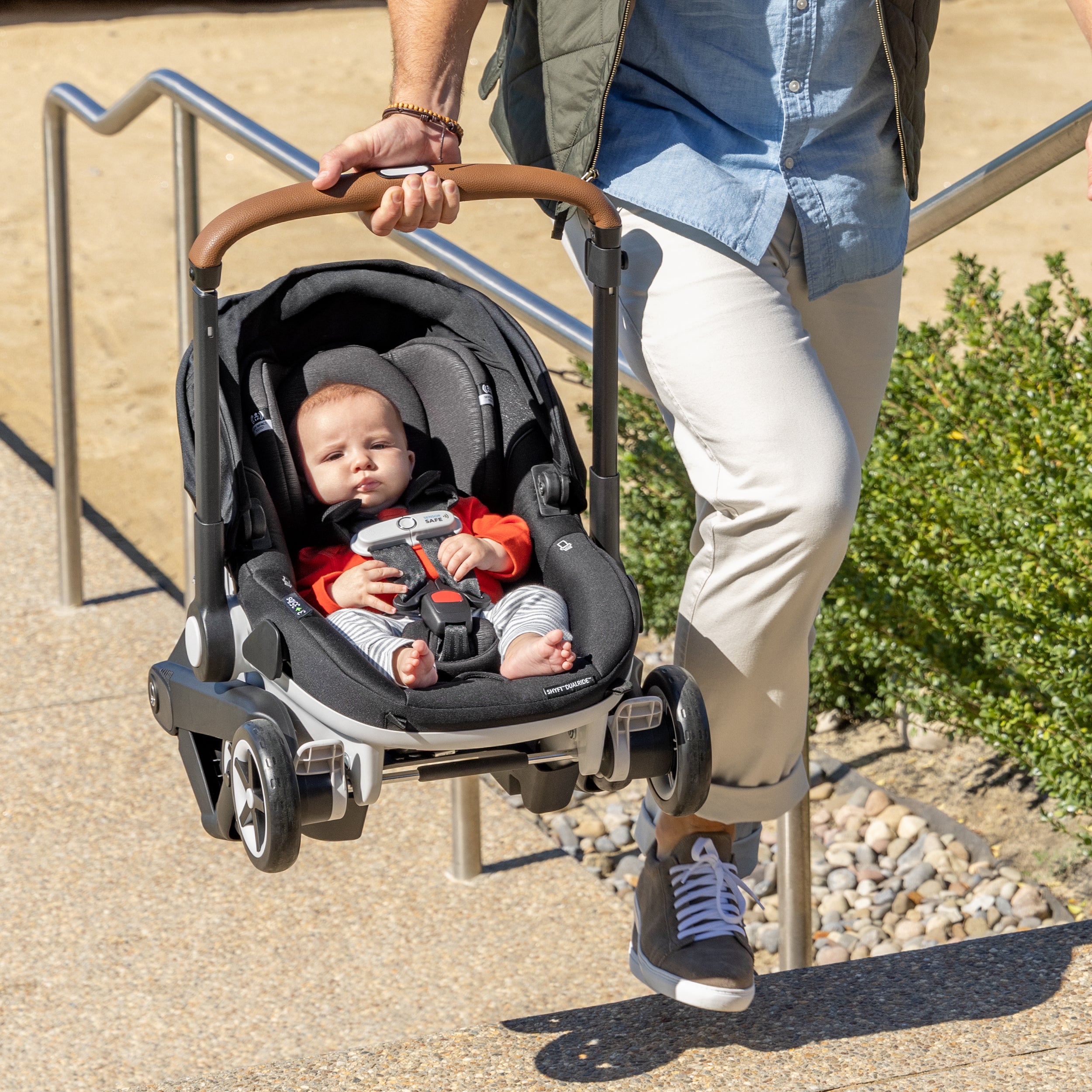 Shyft DualRide Infant Car Seat Stroller Combo with Carryall Storage & Extended Canopy