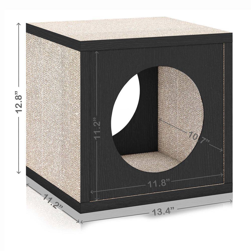 Way Basics Eco zBoard Espresso Wall Cat Scratcher Cube PET-SCRACUBE-EO