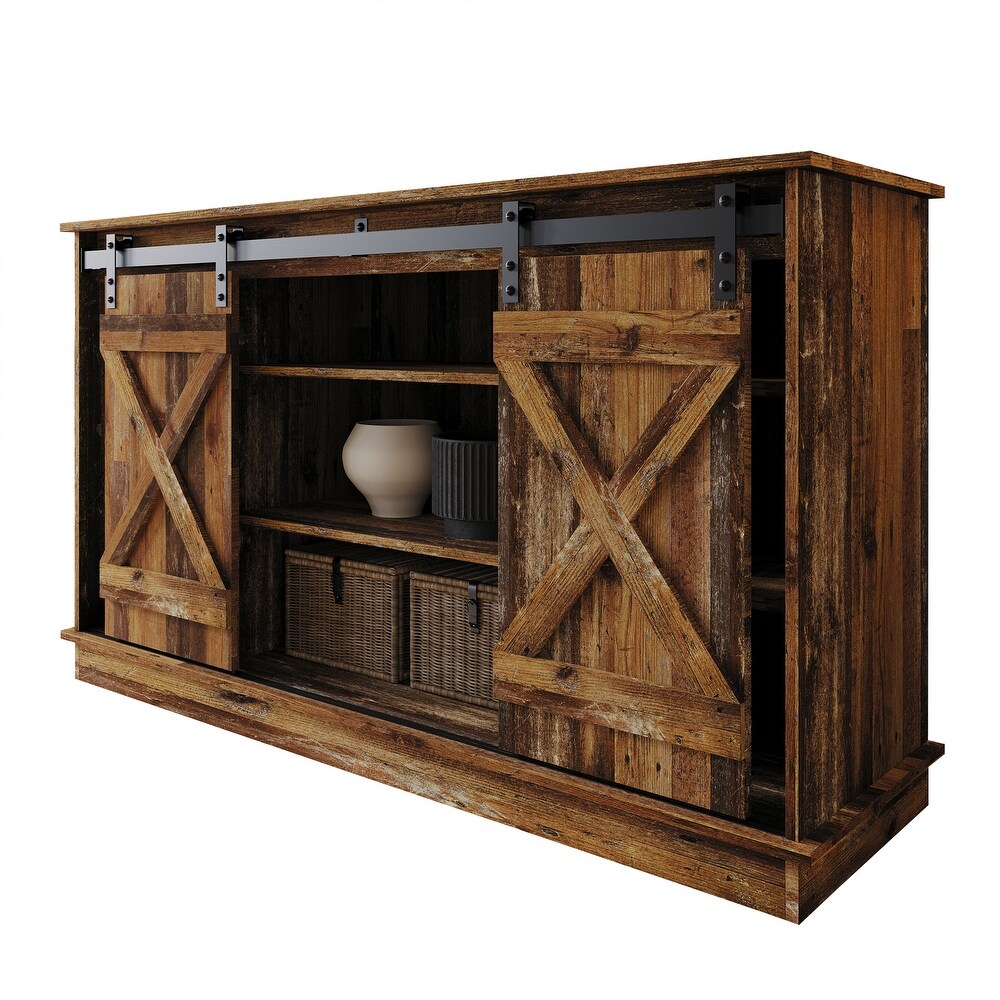 CraftPorch Vintage Style X shaped TV Stand Console