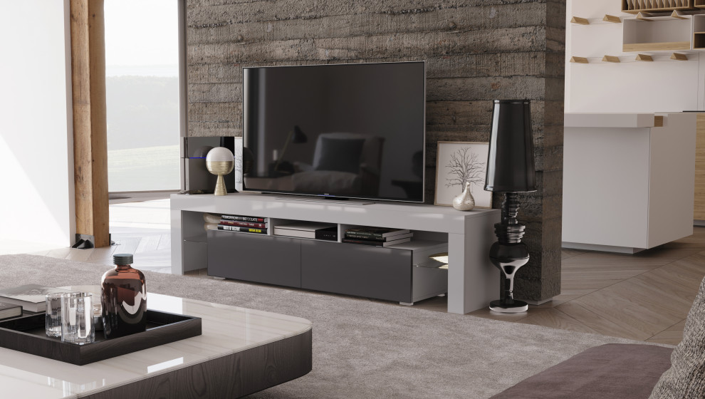 REVA 190 TV Stand   Contemporary   Entertainment Centers And Tv Stands   by MAXIMAHOUSE  Houzz