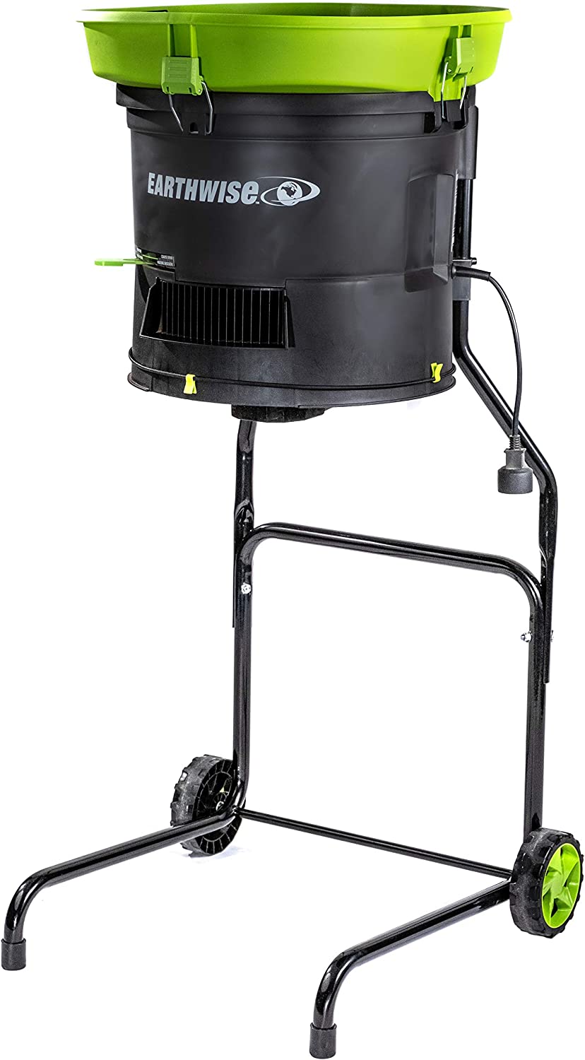 Earthwise LM71313 Amp 13-Inch Corded Electric Leaf Mulcher/Shredder， Green