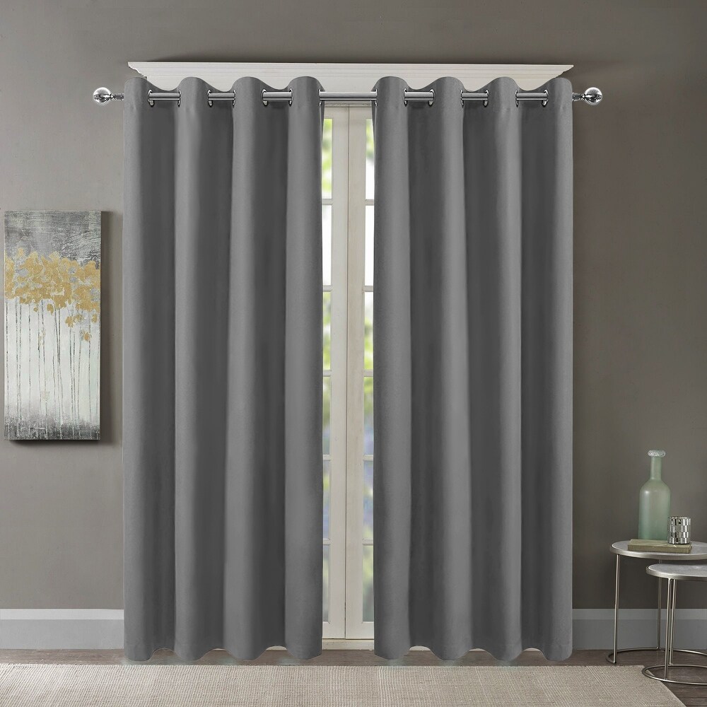 Pro Space Insulated Thermal Blackout Grommet Top Curtain Solid Room Window Drape (1 Panel)