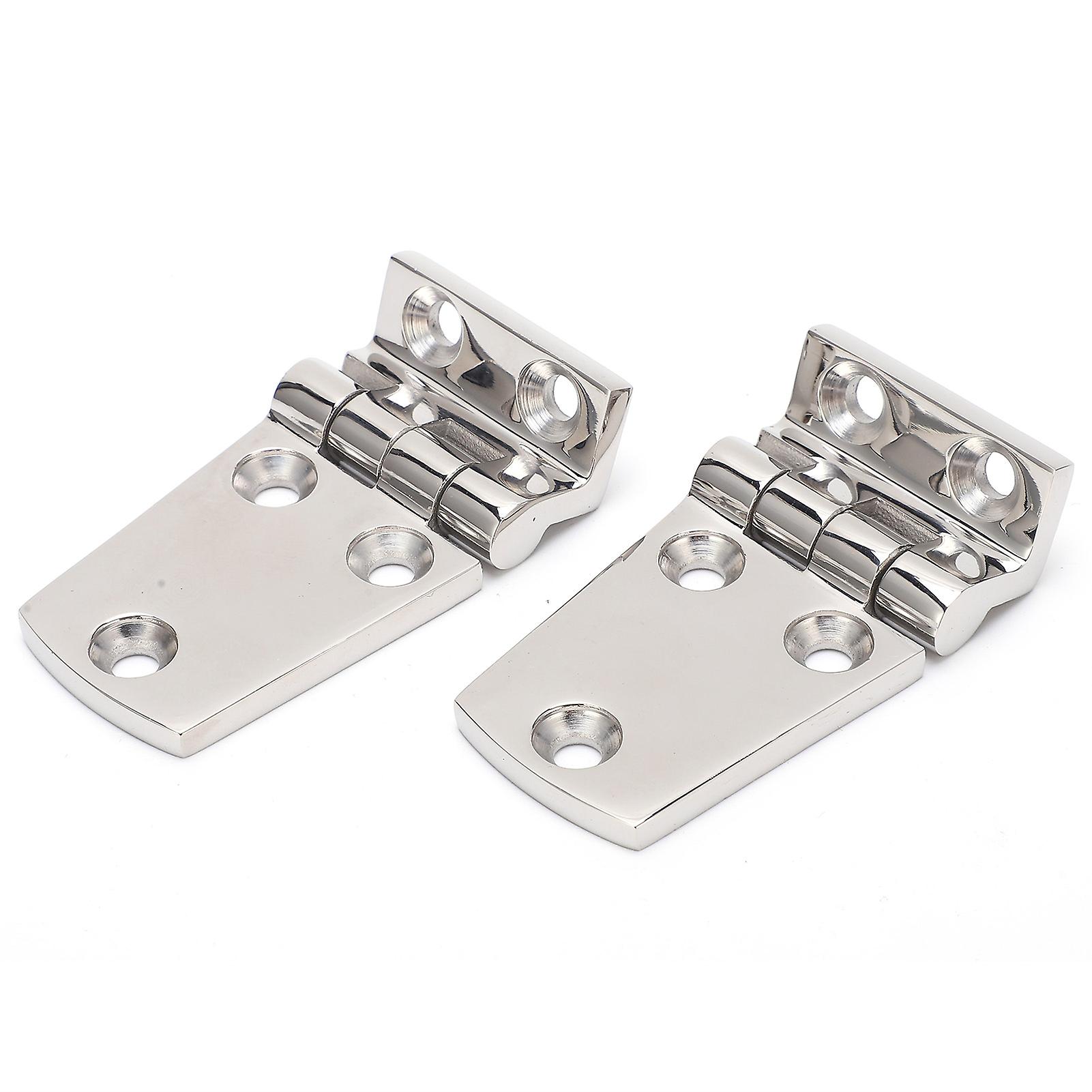 2pcs Boat Hinges Stainless Steel Ship Door Durable Polishing Antirust Doorhinges For Cabinet Boat