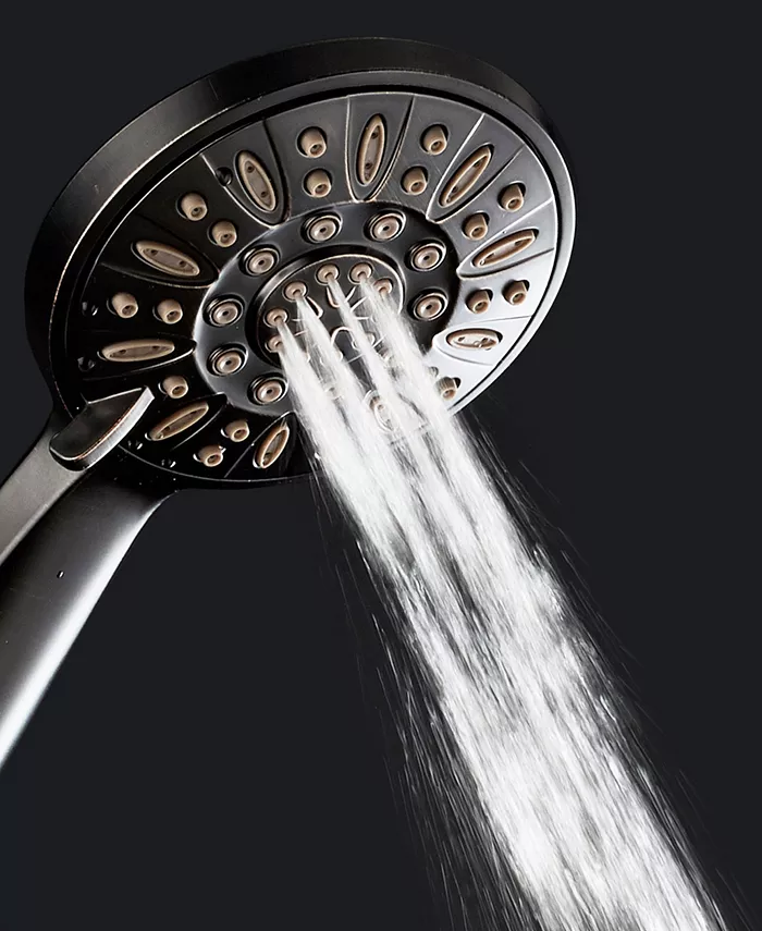 Aquadance High-Pressure 6-setting Handheld Shower Head with Extra-long 6 Foot Hose