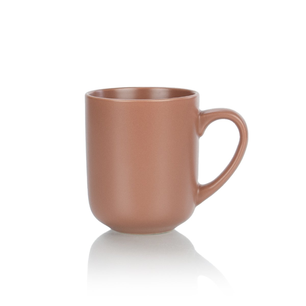 Everything Kitchens Modern Flat 15oz Mugs (Set of 4) | Terracotta