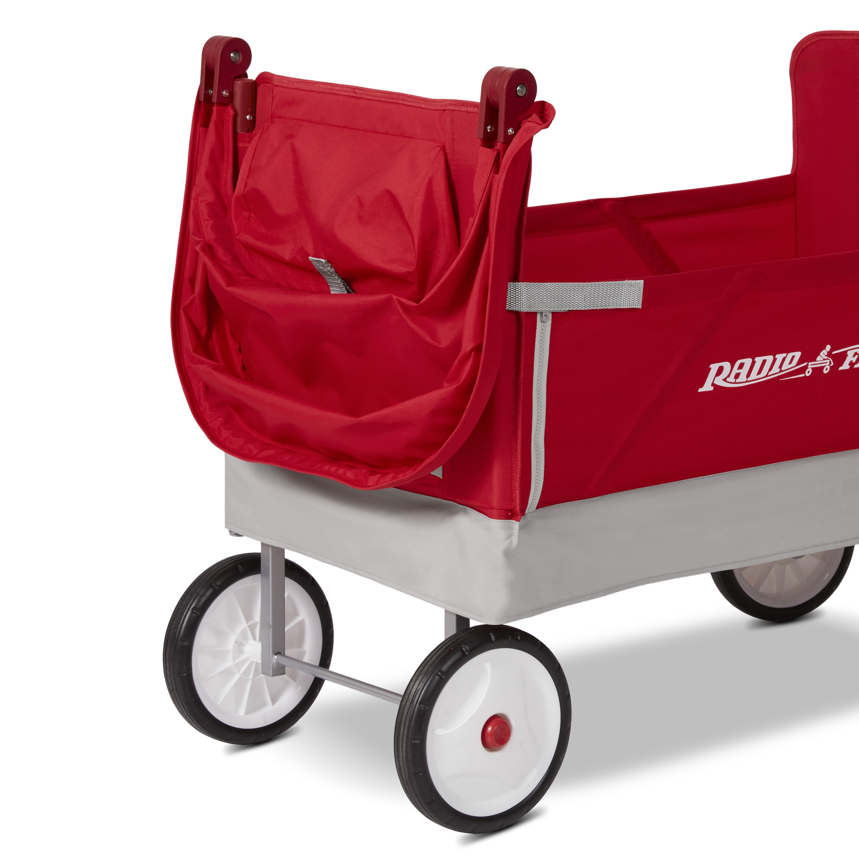 Radio Flyer, Dual Canopy Family Wagon, Adjustable Canopies with Storage Bag, Ages 1.5+ years