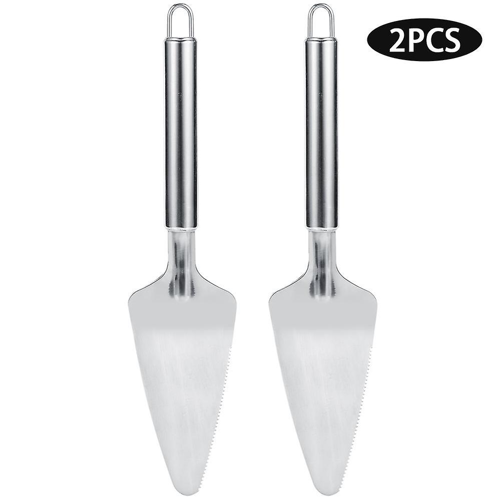 2Pcs Stainless Steel Multifunctional Triangular Pizza Cutter Shovel Spatula Kitchen Accessories