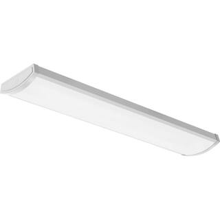 Lithonia Lighting FML4W 4 ft. 400050006000 Lumens Integrated LED Dimmable White Wraparound Light 4000K FML4W 48 ALO6 840 MVOLT