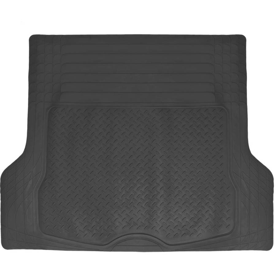 BDK Car SUV and Van Floor Rubber Mats with Cargo Trunk Mat， Heavy Duty All Weather Protection， 3 Colors