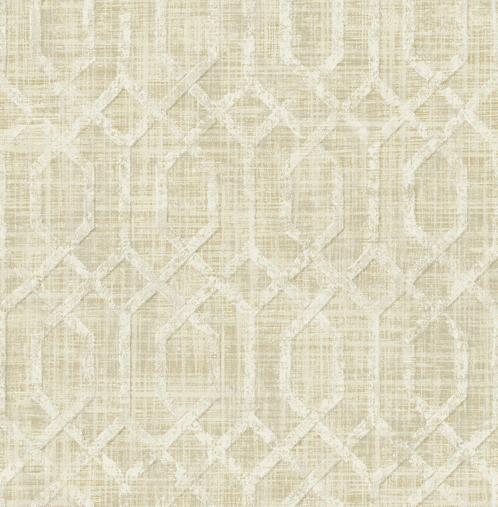 Giant's Causeway Wallpaper in Sand and Gold from the Stark Collection