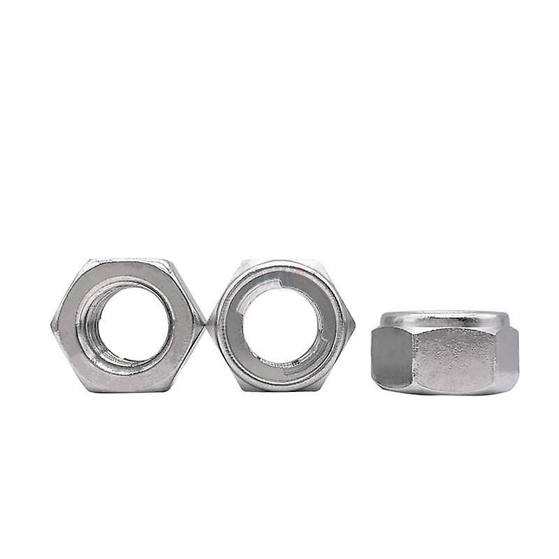 2/10x M3-m16 304 Stainless Steel Prevailing Torque Type All Metal Insert Hexagon Lock Nut Hex Self Locknut Din980 Gb6184