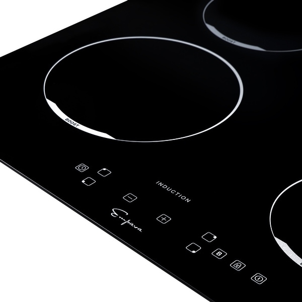 24-in Electric Induction Cooktop with 4 Elements including 3，000-Watt Element