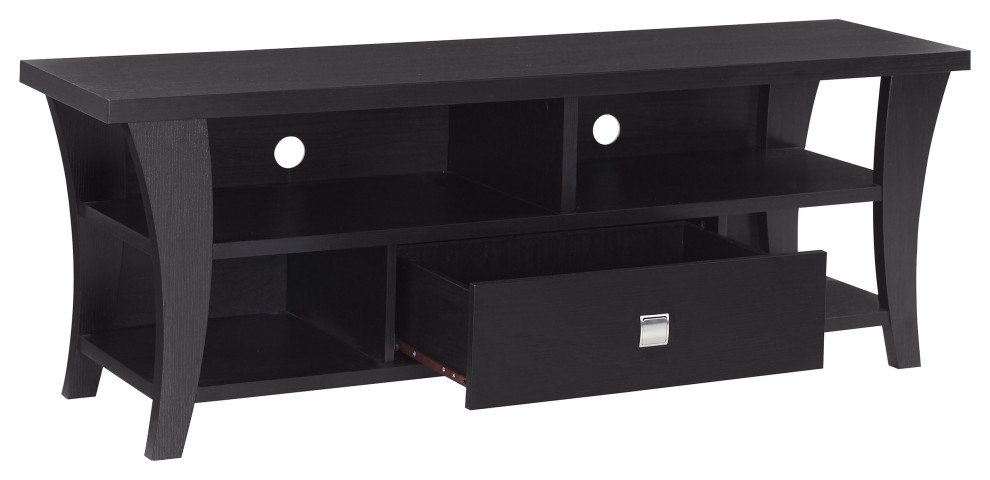 Anita 1 drawer TV Console Cappuccino   Modern   Entertainment Centers And Tv Stands   by Modon  Houzz