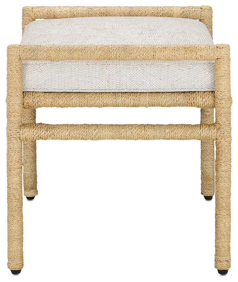 Olisa Pearl Ottoman   Beach Style   Footstools And Ottomans   by HedgeApple  Houzz