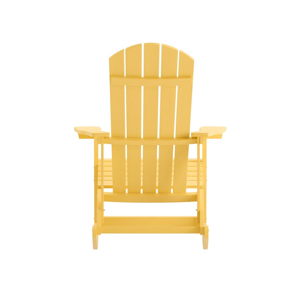 Adirondack Poly Resin Rocking Chairs for Indoor/Outdoor Use   2 Pack