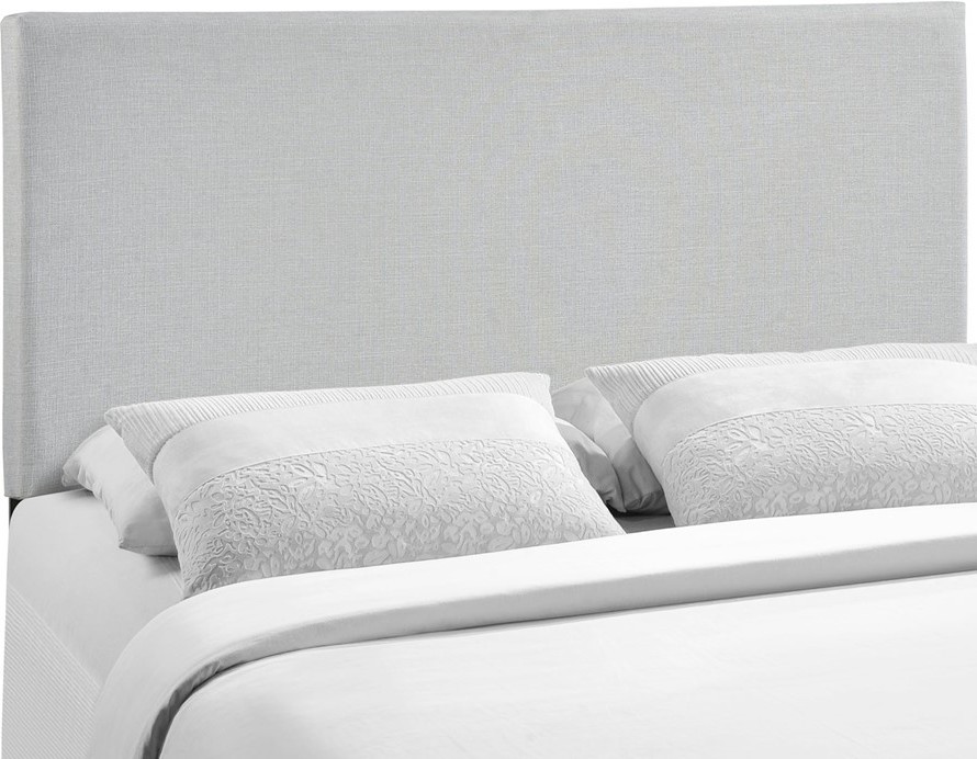 Region Queen Upholstered Headboard  Sky Gray   Transitional   Headboards   by ShopFreely  Houzz