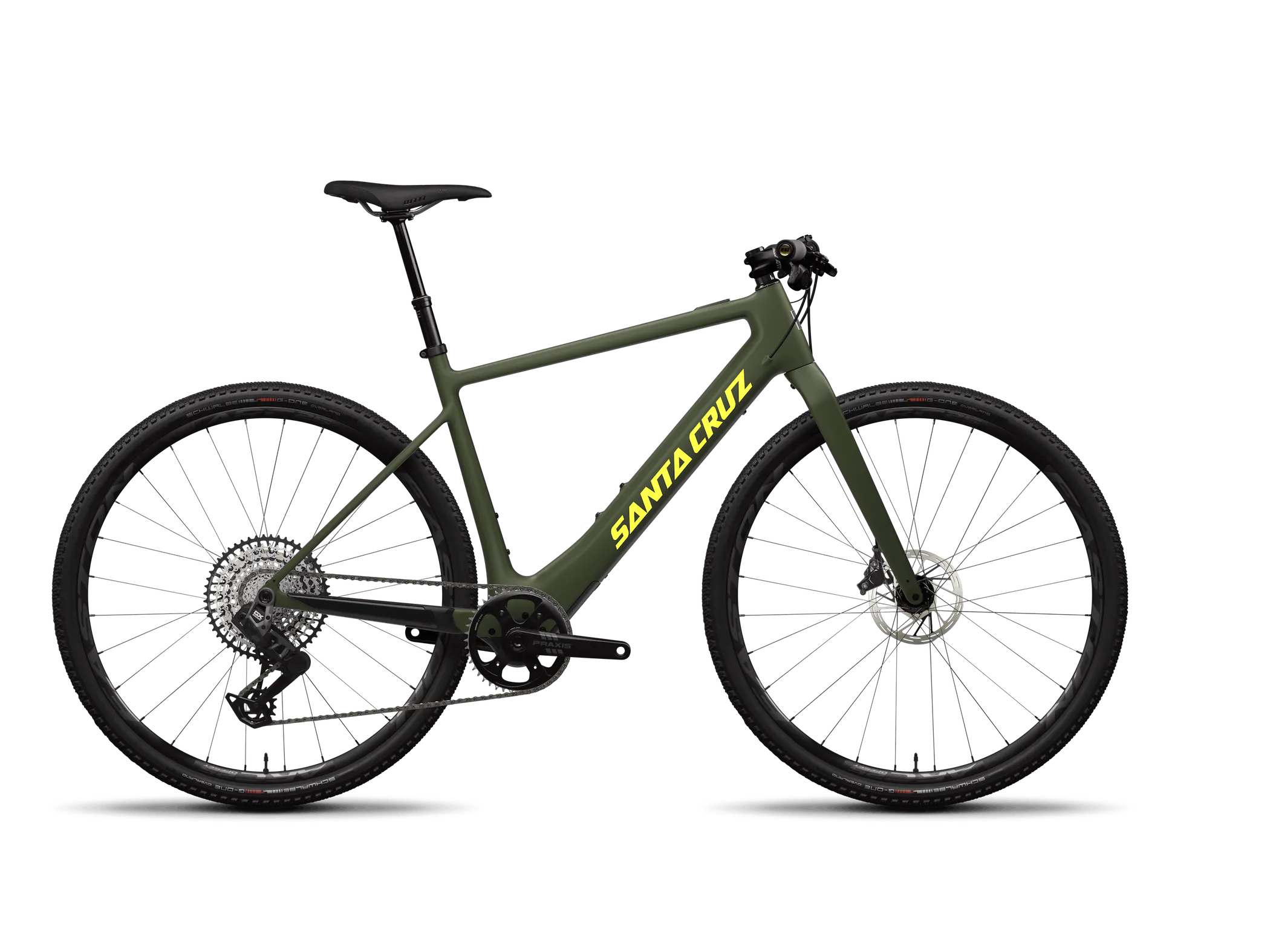 Santa Cruz Skitch Carbon CC 700c - Rival ASX 1x Flat Bar - Matt Olive Green - 2024