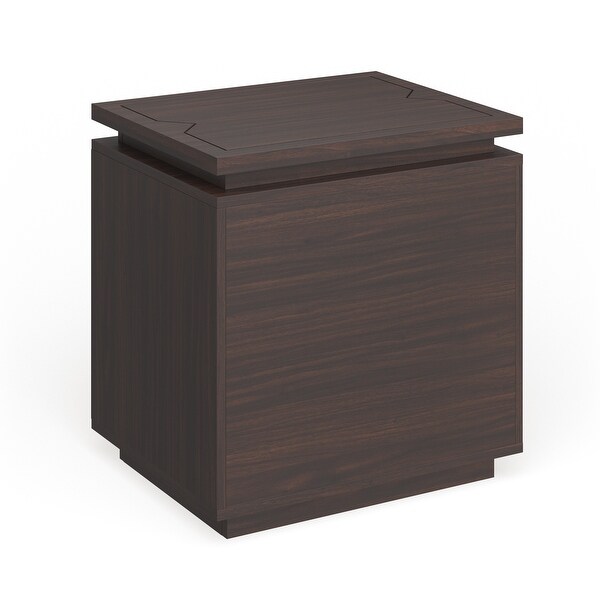 Furniture of America Tarris Contemporary Walnut 20-inch Side Table