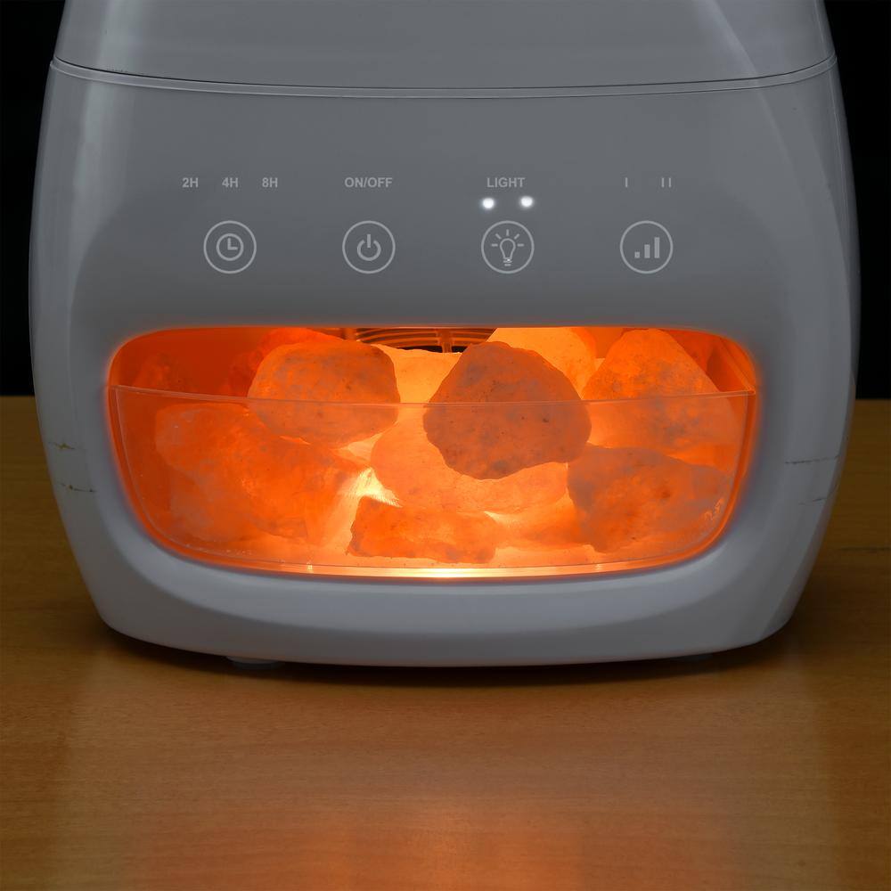 Pure Guardian 3-In-1 Himalayan Salt Lamp Ultrasonic Cool Mist Humidifier with Aromatherapy Tray H1117W