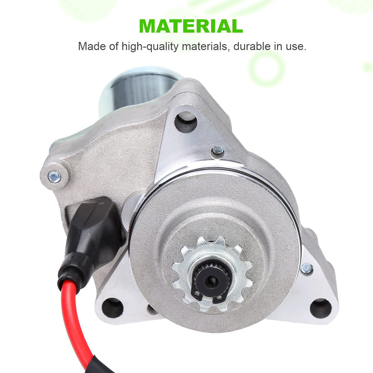 3 Bolt Starter Motor WIth Line For 50cc 70 cc 90cc 100cc 110cc 125cc 4 Stroke Quad Wheelers ATVs Taotao