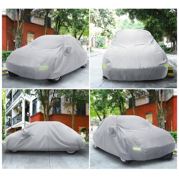 Unique Bargains Waterproof With Zipper Car Cover For Volkswagen New Beetle 98 19 Silver Tone