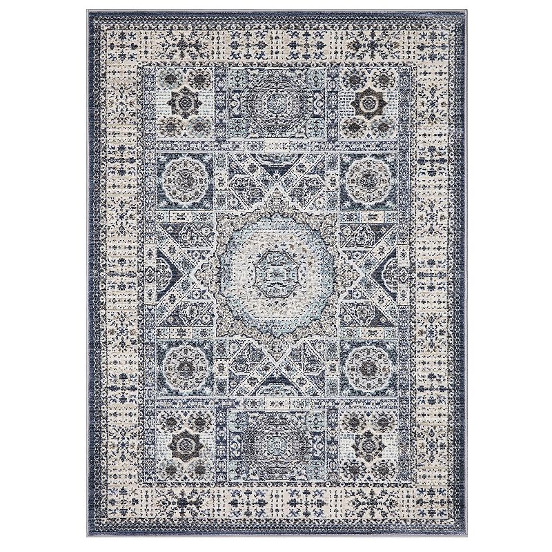 Concord Global Suzani Medallion Area Rug