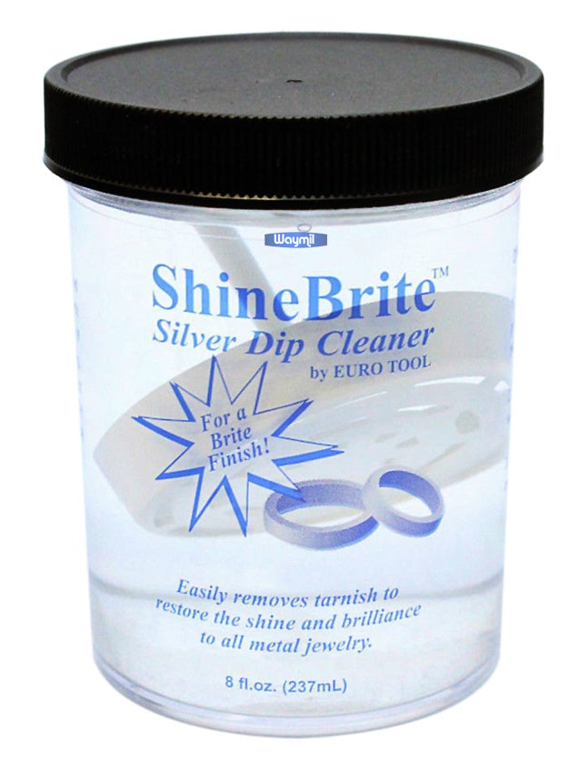 Shinebrite Jewelry Silver Dip Cleaner Remove Tarnish & Oxidation, Also For Gold