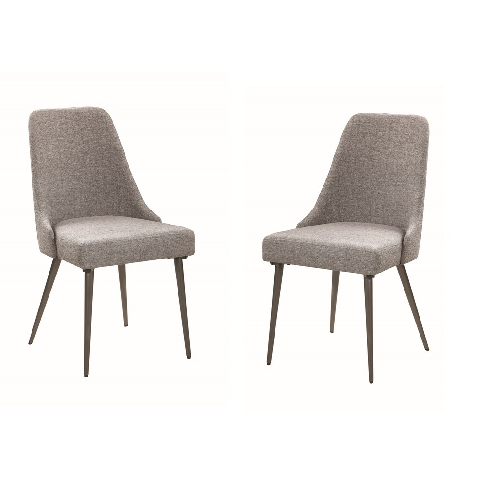 Coaster Furniture Alan Grey Upholstered Dining Chairs (Set of 2)