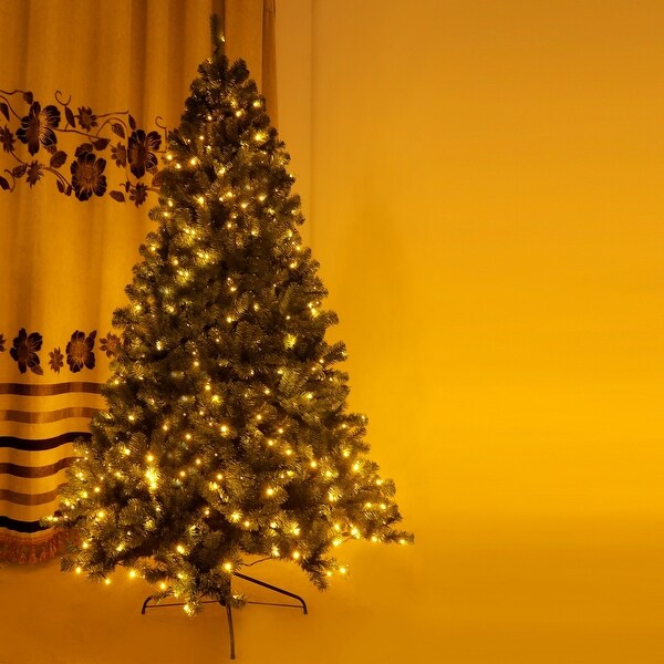 Prelit Artificial Christmas Tree with Foldable Stand