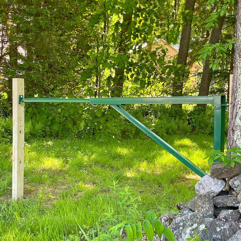 Garden Craft 12 ft. x 3 ft. Green Metal Barrier Fence Gate 552002