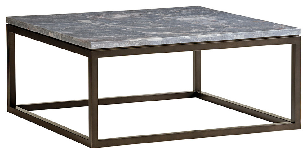 Proximity Square Cocktail Table   Transitional   Coffee Tables   by Lexington Home Brands  Houzz