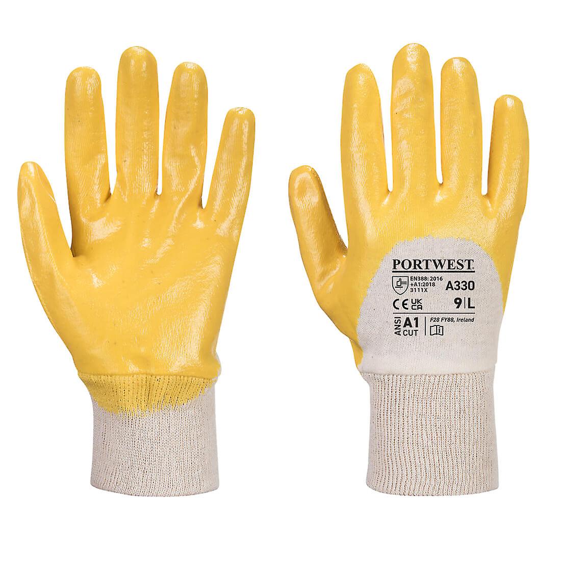 Portwest a330 nitrile light knitwrist gloves