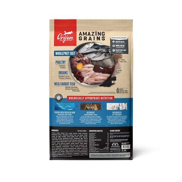 High Protein Amazing Grains Original Dry Dog Food;