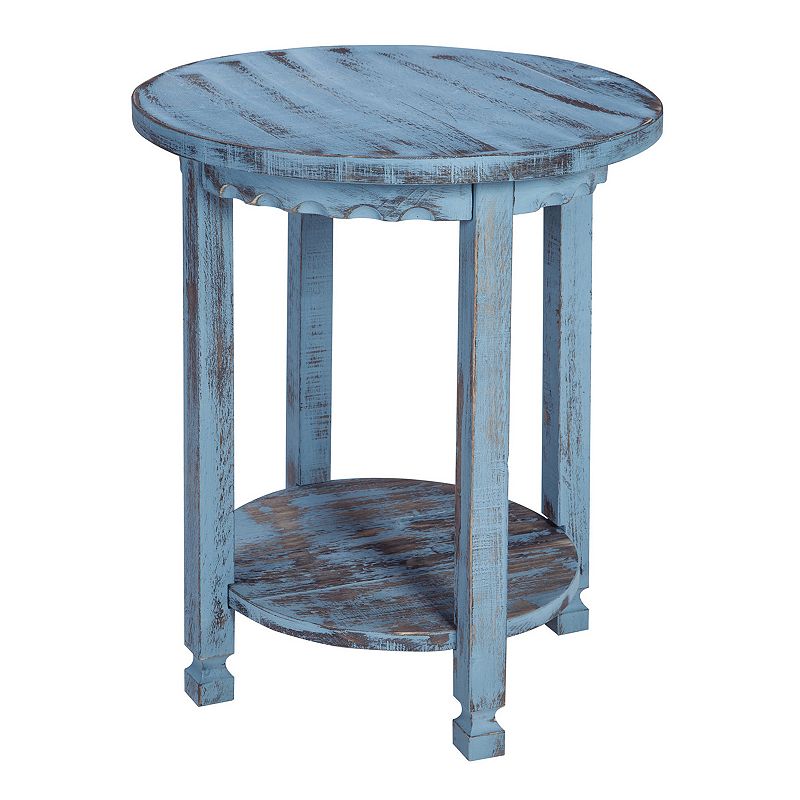 Alaterre Furniture Country Cottage Round End Table