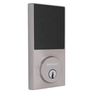 Defiant Slim Satin Nickel Electronic Touchpad Deadbolt 32GZ4X2D01BB