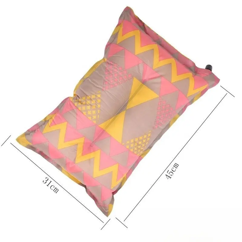 Waterproof Polyester Pongee  Inflatable Sleeping Pillow for Outdoor Camping Hiking