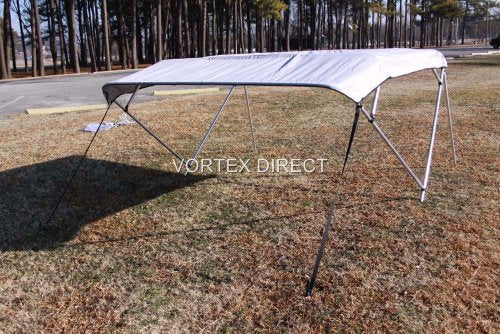 New Grey/Grey Vortex 4 Bow Bimini Top 10' Long， 79-84