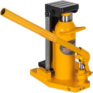 VEVOR Toe Jack Lift Hydraulic Machine 5-Ton to 10-Ton Air Hydraulic Toe Jack Proprietary Heat-Treated Steel Yellow QJD10T00000000001V0