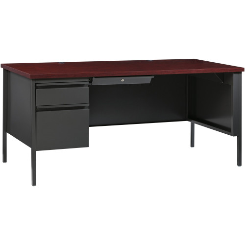 Lorell Fortress Series Left-Pedestal Desk (60919)