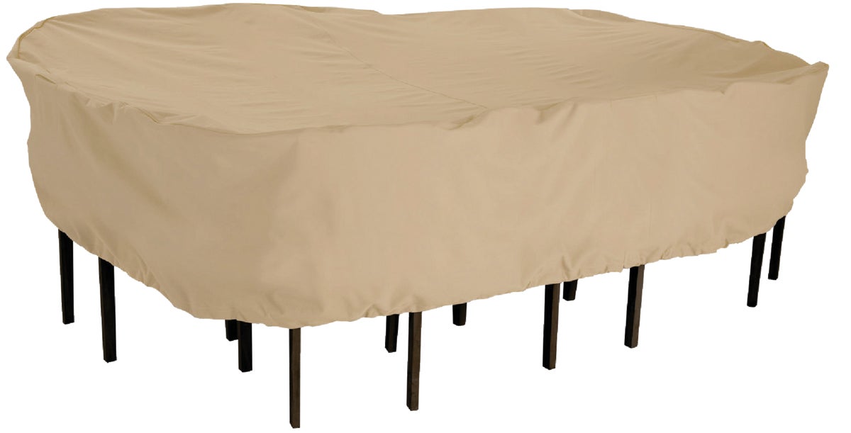 Classic Accessories Terrazzo Rectangular Oval Chairamp Table Cover Tan