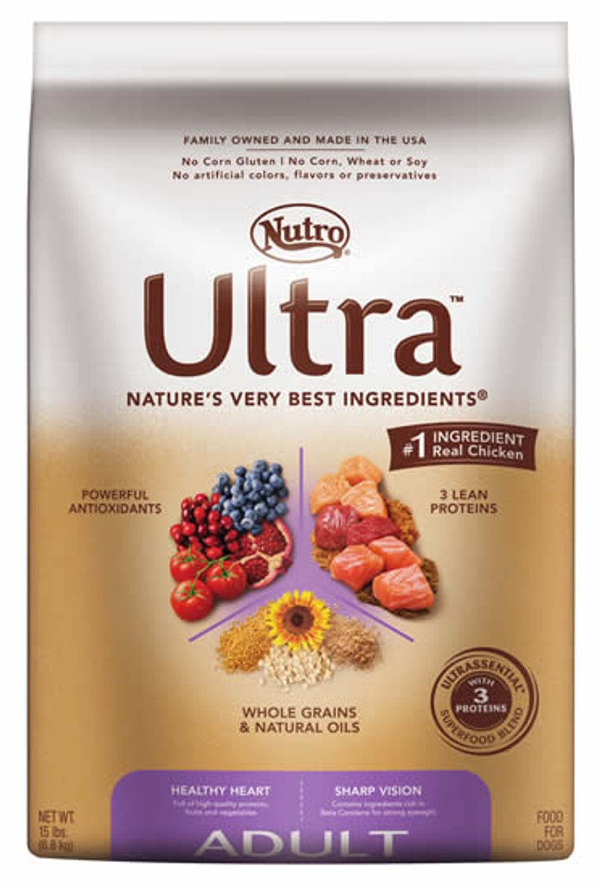 Nutro Ultra Adult Dog Food， 15 Lb.