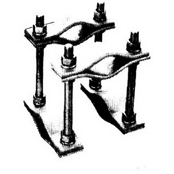 CommScope DB375 Pipe Mounting Kit  3 in  2 ea.