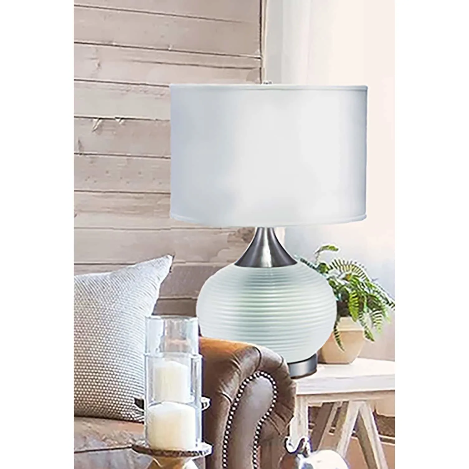 24.5 Inch High Horizon Ceramic/ Metal Table Lamp