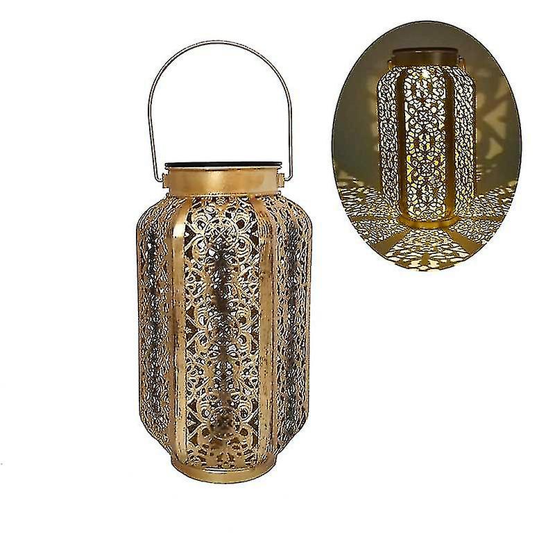 Solar Lanterns， Outdoor Metal Led Waterproof Patio Decor Lamp